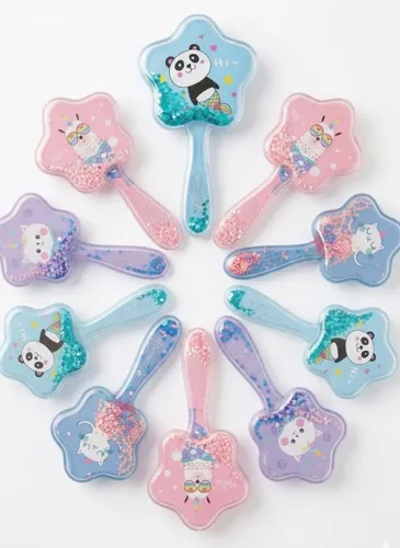 Pack 12 Cepillos Mini De Pelo Cabello Souvenir