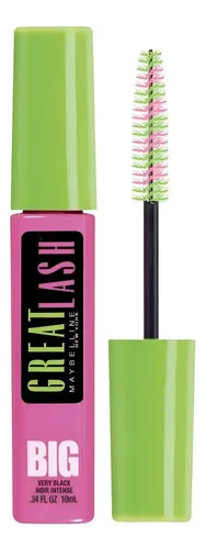 Máscara De Pestañas Great Lash Big Maybelline Blackest black