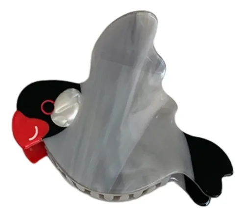 Pinza Para El Pelo Fat Bird Negra Negro