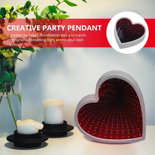 Lámpara De Espejo Home Desktop Light 3d Love Heart Design M