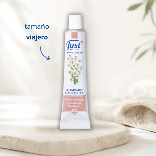 Crema Para Manos Manzanilla Just Tamaño Viajero 25gr