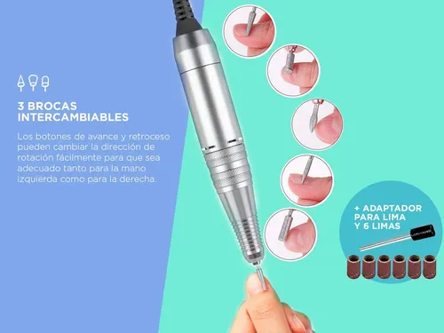 Kit Para Uñas Torno Recargable +cabina Para Uñas Profesional Nude