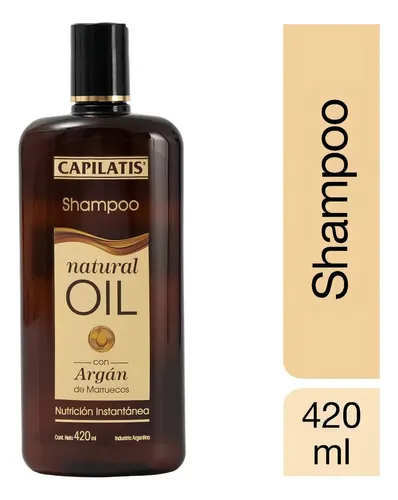 Shampoo Capilatis Natural Oil Con Argán X 420 Ml