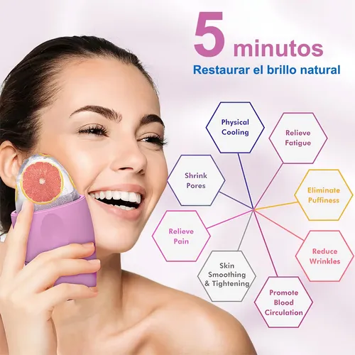Rodillo De Hielo For Rostro, Masajeador Facial De Hielo &ac