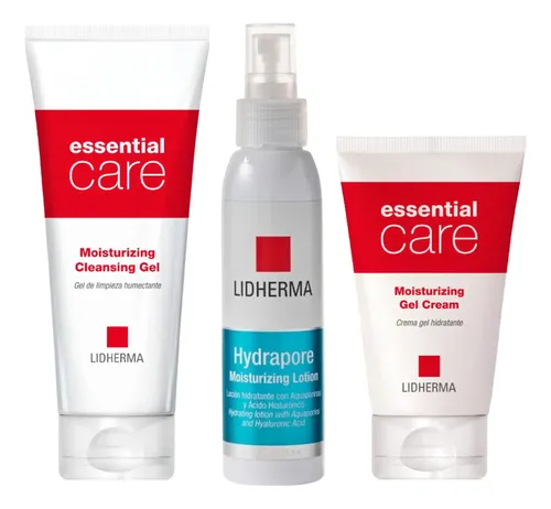 Rutina Skincare Basica Piel Mixta Hidratante Lidherma