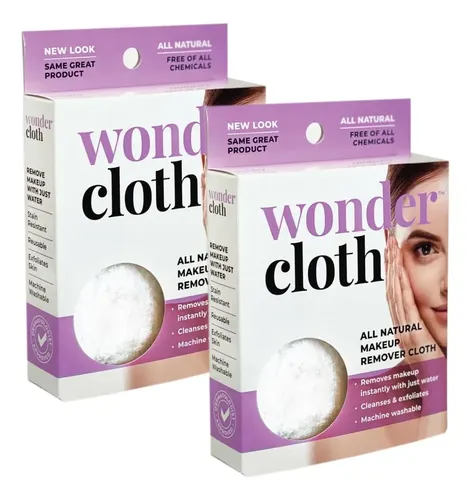 Paño Desmaquillante Wonder Cloth Natural Pack X 2
