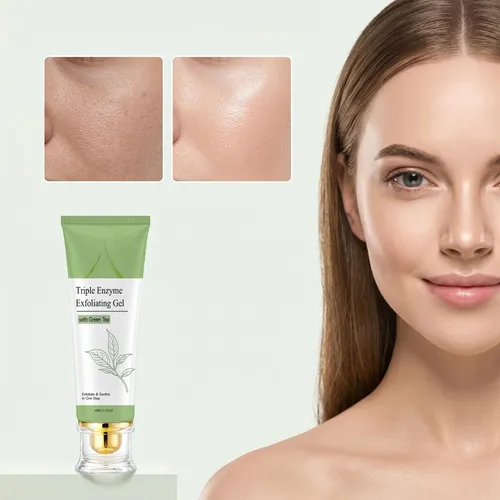 `coracode Gel Exfoliante Facial Con Té Verde Y Enzimas 1pc,