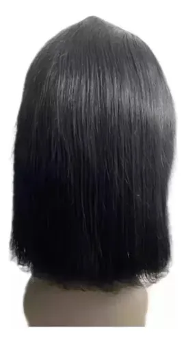 .. Peluca Corta De Encaje Natural De 35 Cm De Cabello Humano