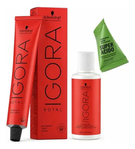 Tintura Igora Royal Tonos Chocolate Oxidante Y Mascara