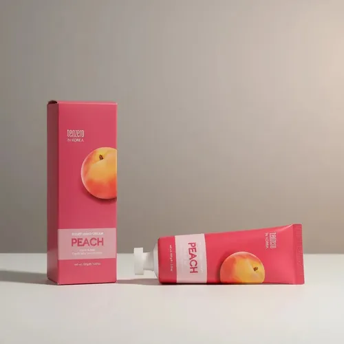 Crema para Manos Coreana Tenzero Hidratante con Durazno de 100g