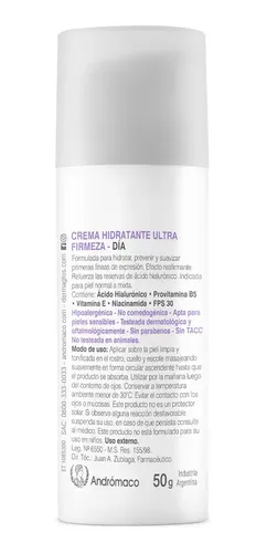 Crema Dermaglós Hidratante De Día Fps30 Ultra Firmeza X50g