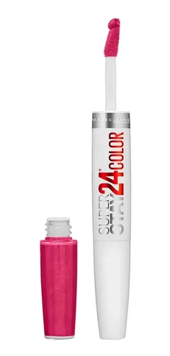 Labial Liquido Maybelline Superstay 24hs 2.3 Ml Acabado Satinado Color 24/7 Fuchsia