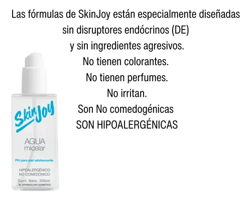 Agua Micelar Skinjoy, Skincare Adolescente 200ml