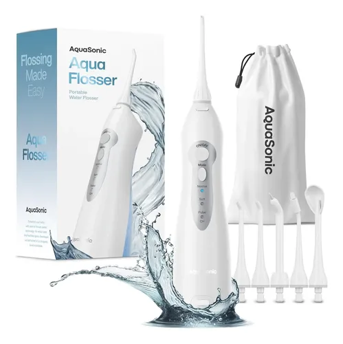 Hilo Dental Quasonic – Flujo De Agua Inalambrico Recarg… Branco