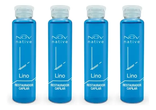 Ampolla Lino Nov Restaurador Capilar 15ml X 4 Unidades