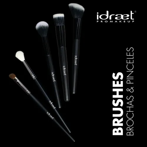 Pincel Pelo Largo Para Sombras Blender Sp60 Idraet Color Negro