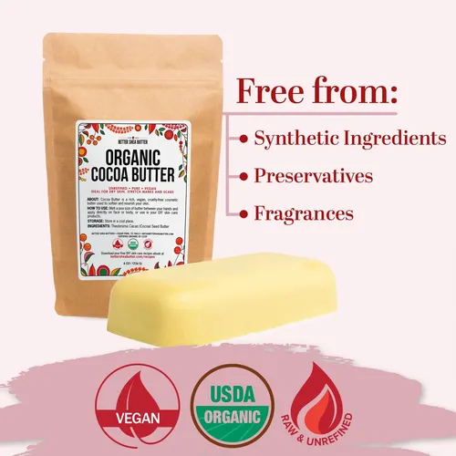 Manteca De Cacao Orgánica Cruda Better Shea Butter 240 Ml