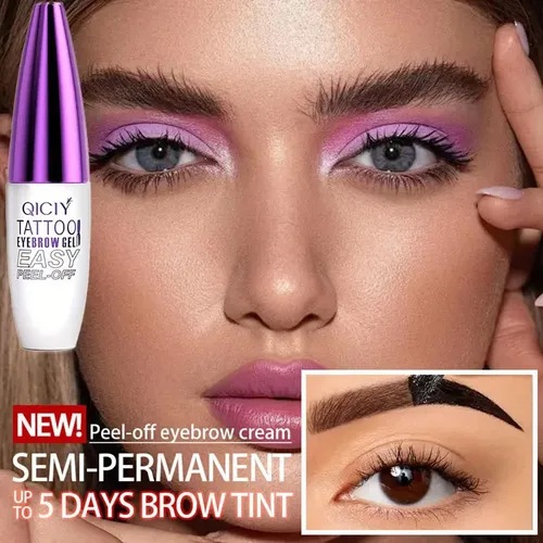 Qicyi Gel Tatuaje Para Cejas Resistente Al Agua Easy Marrón Claro