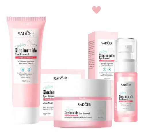 Kit Skincare Piel Normal Manchas Blanquea Niacinamida Sadoer