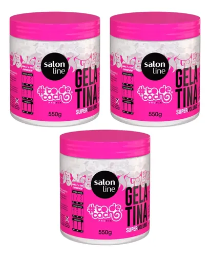 Salon Line Gelatina Super Volumen Definición 550g X3