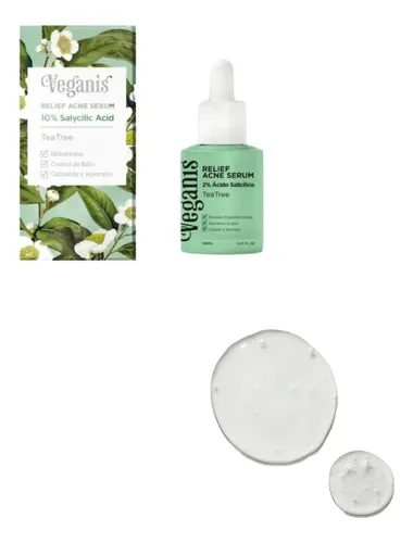 Veganis Acne Serum Anti-acné 30 Ml S/ Tacc Cruelty Free Todas Noche