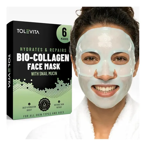 Mascarilla Facial Tolevita Con Mucina De Caracol 6 Packs