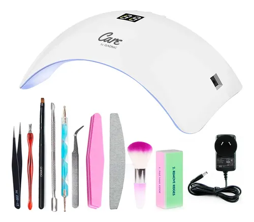 Kit Manicura Profesional Cabina Led Uv Uñas Gel Permanentes