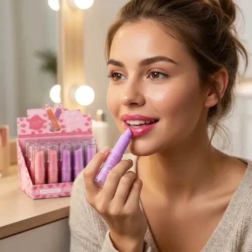 Balsamo Labial En Barra Hidratante Efecto Magico Pink 21