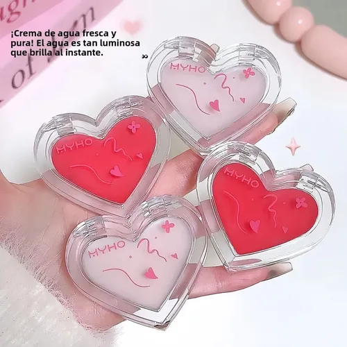 Rubor Corazón Iluminador Facial Efecto Glowy Natural