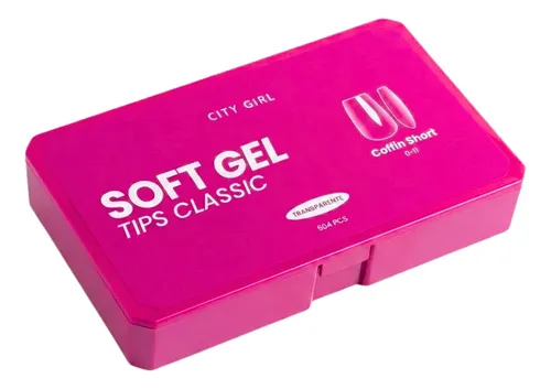 Tips Uñas Postizas Coffin Corta 504u City Girl Classic