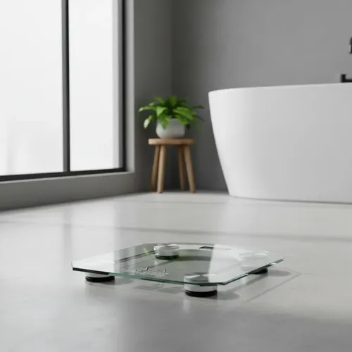 Balanza Portátil De Baño Digital De Vidrio Y Acero 180 Kg