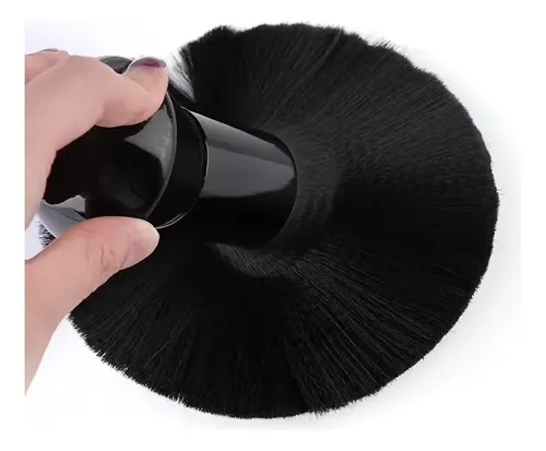 1 Cepillo Profesional Para Limpieza De Cuello De Barbero Negro