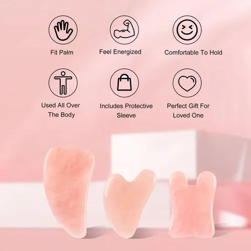Set De Herramientas Faciales Gua Sha Xyzbstar, Herramienta D