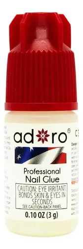 Pegamento Para Uñas Adoro Nail Glue Tips Esculpidas 3g Secado Rápido
