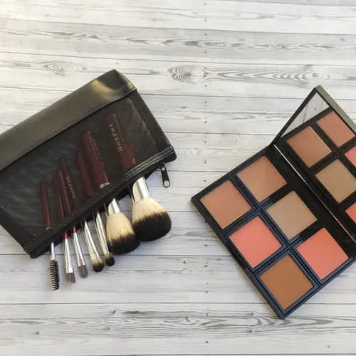Kit 7 Brochas Morphe Y Paleta Para El Rostro Rude Cosmetics