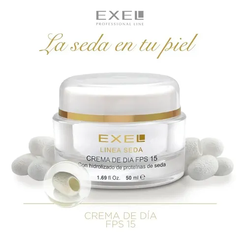 Crema Facial De Dia Linea Seda Fps 15 50gr Exel