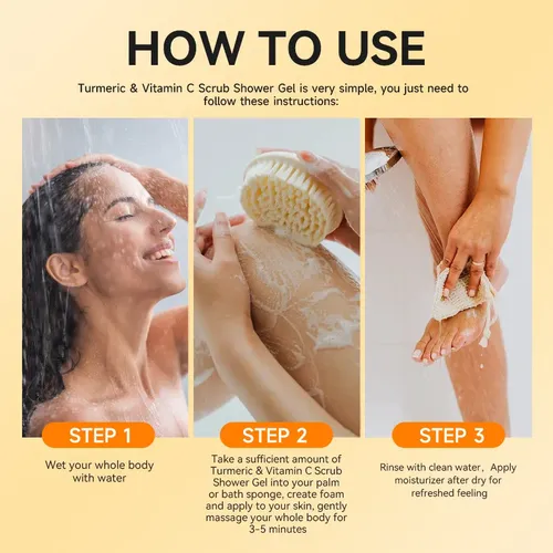 Gel Corporal Limpieza Profunda Y Brillo Cúrcuma 520ml 2pc