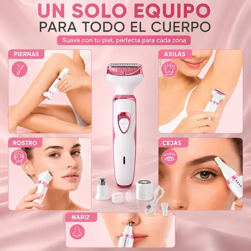 Depiladora Electrica Mujer Pelo Facial Cejas Bikini Piernas
