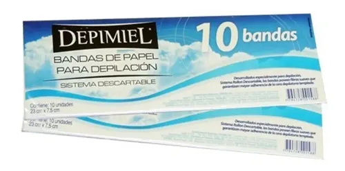 Bandas Papel 10 Unidades Depimiel Depilacion Profesional