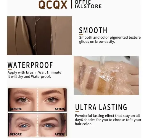 Gel De Tinte Para Cejas Blonde De Qcqx, Tinte 3d De Larga
