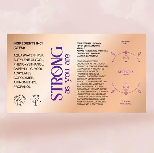 Gel Transparente Para Cejas Selestia Beauty Fijación Fuerte