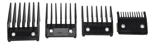 Set De 4 Peines Con Guía Metálica Para Cortes De Cabello