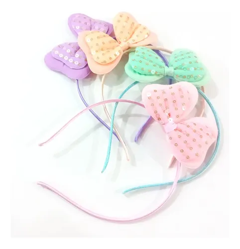 Pack X 4 Vinchas Para Pelo Nenas En Colores Surtidos