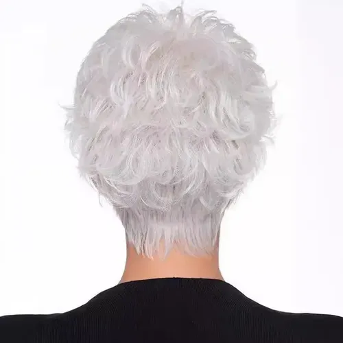 H.b Peluca Blanca De Pelo Corto For Mujeres Mayores T.z