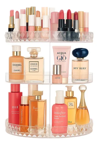 Organizador De Cosméticos Giratorio Maquillaje Crema Perfume