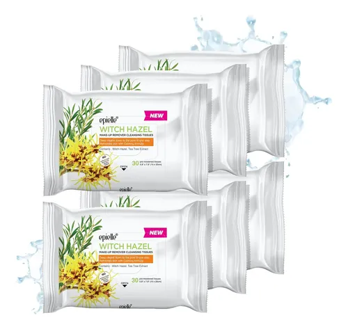 Toallitas Limpiadoras De Maquillaje Epielle Witch Hazel 30 U