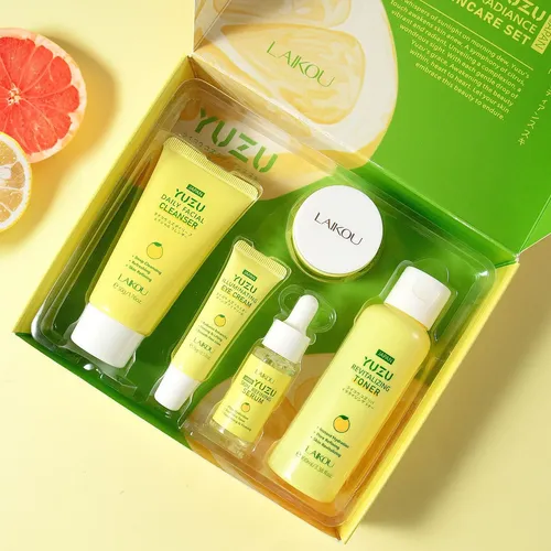 Kit Laikou Yuzu: Piel Suave, Radiante Y Nutrida 5 Piezas