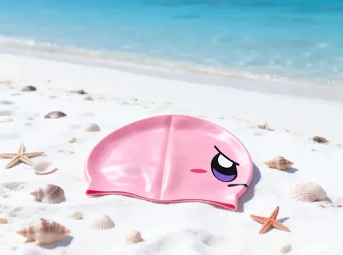 De, Gorro De Natación For Adultos Y Niños Silicona F /