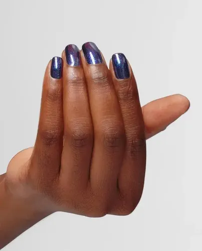 Opi Infinite Shine Awe Night Long Tradicional 15ml Color Azul Oscuro