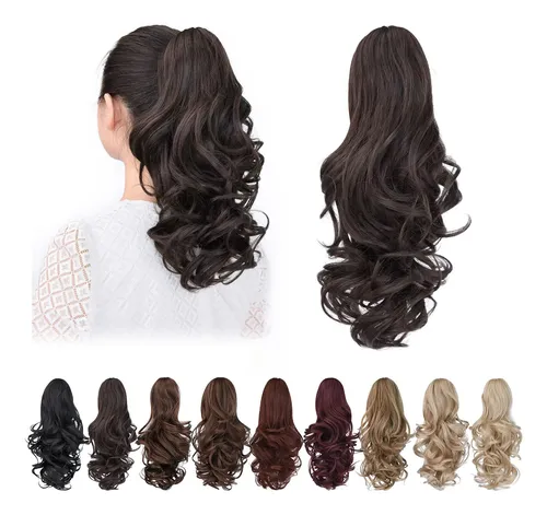 Extensión De Cola De Caballo Shulashop Cabello Sintético Aub